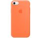 Чехол Apple silicone case for iPhone 7/8 с микрофиброй и закрытым низом Оранжевый / Vitamin C