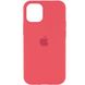 Чохол для iPhone 12 Pro Max Silicone Full / закритий низ / Червоний / Camellia