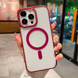 Чехол для iPhone 13 Pro Matte Acrylic MagSafe Bordo