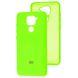 Чохол для Xiaomi Redmi Note 9 My Colors Full Cалатовий / neon green з закритим низом і мікрофіброю