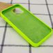 Чехол для Apple iPhone 12 Pro Silicone Full / закрытый низ (Салатовый / Neon Green)