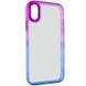 Чехол TPU+PC Fresh sip series для Apple iPhone XS Max (6.5") Синий / Фиолетовый