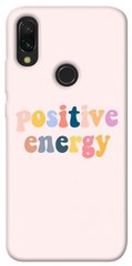 Чехол для Xiaomi Redmi 7 PandaPrint Positive energy надписи