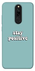 Чехол для Xiaomi Redmi 8 PandaPrint Stay positive надписи