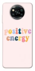 Чехол для Xiaomi Poco X3 NFC PandaPrint Positive energy надписи