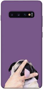 Чехол для Samsung Galaxy S10+ PandaPrint Мопс животные