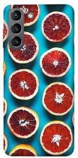 Чехол для Samsung Galaxy S21 PandaPrint Грейпфрут еда