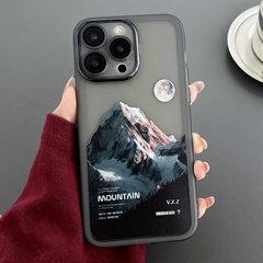 Чехол для iPhone 13 Pro Print Nature Case + стекло на камеру Mountain