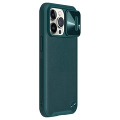 Шкіряна накладка Nillkin Camshield Leather (шторка на камеру) для Apple iPhone 13 Pro (6.1"") Зелений / Green