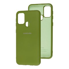 Чехол для Samsung Galaxy M31 (M315) My Colors Full зеленый (forest green) c закрытым низом и микрофиброю