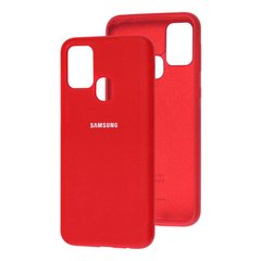 Чохол для Samsung Galaxy M31 (M315) Silicone Full червоний з закритим низом і мікрофіброю