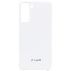 Чехол Silicone Cover (AA) для Samsung Galaxy S21 (Белый / White)
