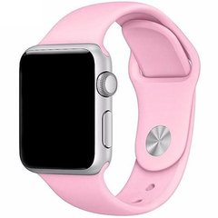 Силиконовый ремешок для Apple watch 38mm / 40mm (Розовый / Pink)