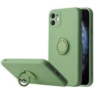 Чохол TPU Candy Ring Full Camera для Apple iPhone 12 (6.1 "") М'ятний / Mint