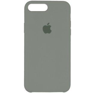 Чехол silicone case for iPhone 7 Plus/8 Plus Mist Blue / Серый