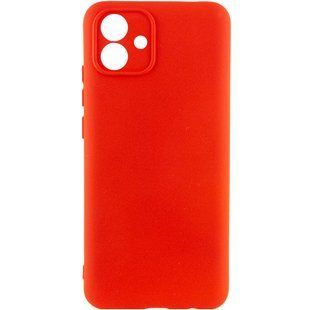 Чехол для Samsung Galaxy A04e Silicone Full camera закрытый низ + защита камеры Красный / Red