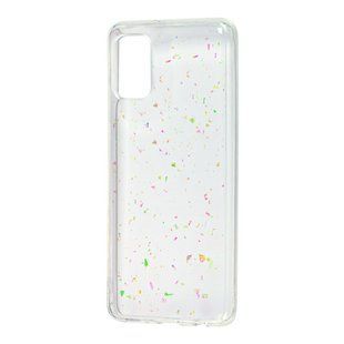 Чохол для Samsung Galaxy A41 (A415) Wave confetti прозорий мікс