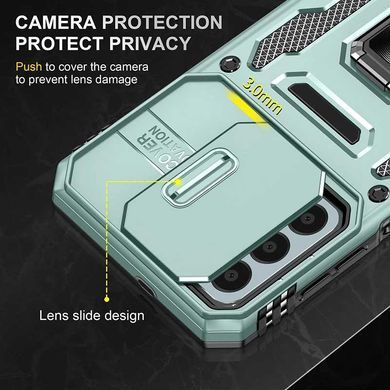 Ударопрочный чехол Camshield Army Ring для Samsung Galaxy A24 4G Зеленый / Light Green
