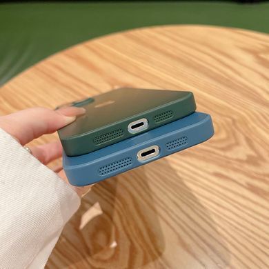 Чехол для Iphone 15 Стеклянный матовый + стекло на камеру TPU+Glass Sapphire matte case