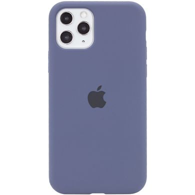 Чехол для Apple iPhone 11 Pro Max Silicone Full / закрытый низ / Темный Синий / Midnight Blue