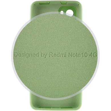 Чохол Silicone Cover Full Camera (AA) для Xiaomi Redmi Note 10 / Note 10s М'ятний / Mint