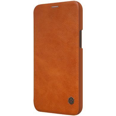 Шкіряний чохол (книжка) Nillkin Qin Series для Apple iPhone 12 Pro / 12 (6.1 "") Коричневий