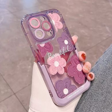 Чехол для iPhone 11 Beautiful Flower + подставка Purple