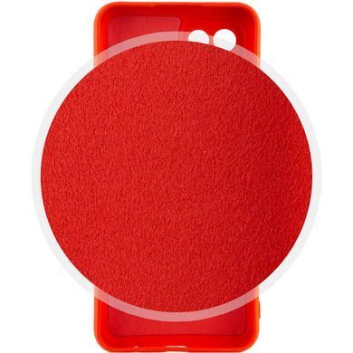 Чехол для Samsung Galaxy A04e Silicone Full camera закрытый низ + защита камеры Красный / Red