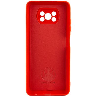 Чохол для Xiaomi Poco X3 NFC / Poco X3 Pro Silicone Full camera закритий низ + захист камери Червоний / Red