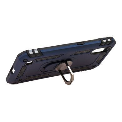 Ударопрочный чехол Serge Ring for Magnet для Samsung Galaxy A01 (A015) Синий / Противоударный, бронированный