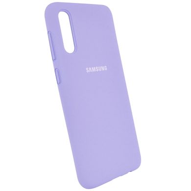 Чохол для Samsung Galaxy A50 / A50s / A30s Silicone Full світло-фіолетовий з закритим низом і мікрофіброю