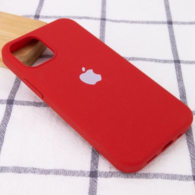 Чехол Silicone Case Full Protective (AA) для Apple iPhone 12 mini (5.4") (Красный / Dark Red)