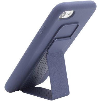 Чехол Silicone Case Hand Holder для Apple iPhone 7 / 8 / SE (2020) (4.7") (Темно-синий / Midnight blue)