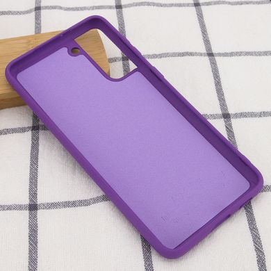 Чехол Silicone Cover Full without Logo (A) для Samsung Galaxy S21 Plus (Фиолетовый / Purple)