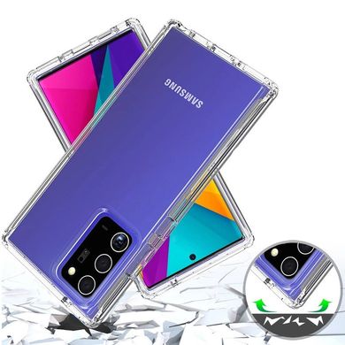 Чехол TPU+PC Full Body с защитой 360 для Samsung Galaxy Note 20 Ultra, Прозрачный