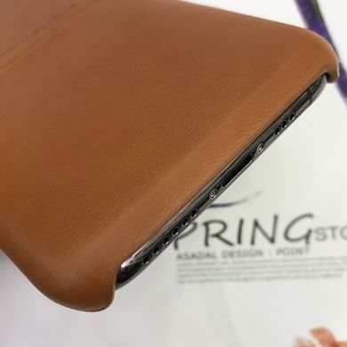 Кожаная накладка G-Case Cardcool Series для Apple iPhone 12 mini (5.4") (Коричневый)