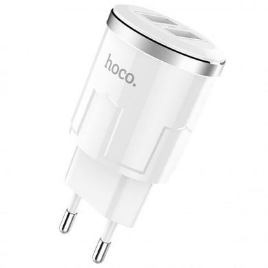 СЗУ HOCO C38A Thunder Power Charger 2USB/2,4A White, White