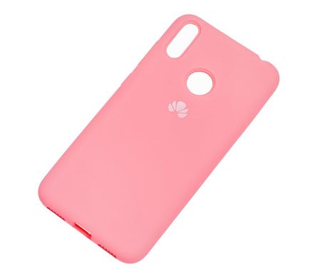 Чехол для Huawei Y7 2019 Silicone Full бледно-розовый