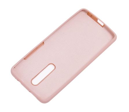 Чехол для Xiaomi Mi 9T / Redmi K20 Silicone Full бледно-розовый с закрытым низом и микрофиброй