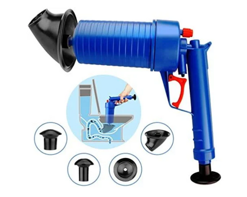 Пневматичний вантуз, очищувач каналізації високого тиску Toilet dredge GUN BLUE