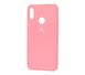Чохол для Huawei Y7 2019 Silicone Full блідно-рожевий