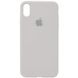 Чохол для Apple iPhone XR (6.1 "") Silicone Case Full з мікрофіброю і закритим низом Сірий / Stone