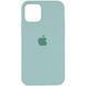 Чехол для Apple iPhone 13 Pro Max Silicone Case Full / закрытый низ Бирюзовый / Beryl