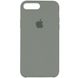 Чехол silicone case for iPhone 7 Plus/8 Plus Mist Blue / Серый