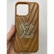 Чехол для Iphone 16 Pro Max Leather LV Brown