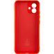 Чехол для Samsung Galaxy A04e Silicone Full camera закрытый низ + защита камеры Красный / Red