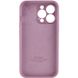 Чехол для Apple iPhone 13 Pro Silicone Full camera закрытый низ + защита камеры / Лиловый / Lilac Pride