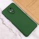 Чехол для Xiaomi Redmi Note 9s / 9 Pro Silicone  Full camera закрытый низ + защита камеры Темно - зеленый / Dark green