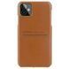 Шкіряна накладка G-Case Cardcool Series для Apple iPhone 12 mini (5.4") (Коричневий)