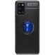 TPU чехол Deen ColorRing под магнитный держатель (opp) для Samsung Galaxy A31 (Черный / Синий)